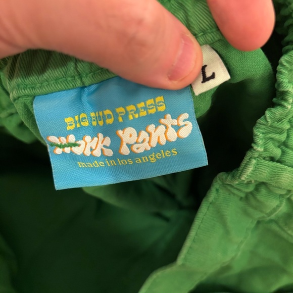 Big Bud Press Kelly green work pants size L large - Picture 2 of 4
